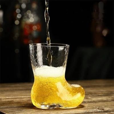 BARRAID Boot-Shaped Cocktail/Beer Glass, 380 ml, Clear Glass