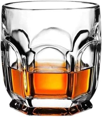 BARRAID Crystal Whiskey Glasses, Heavy Base New Fashioned Glass 300 ml, (Set of 6)